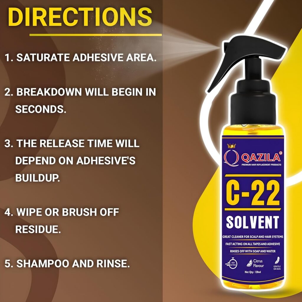 C22 Solvent Adhesive Remover For Hair Patch & Wigs Fat