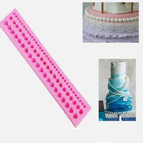 Silicone 3 Pearl Chain Fondant Mould (Pack Of 1) - Image 3