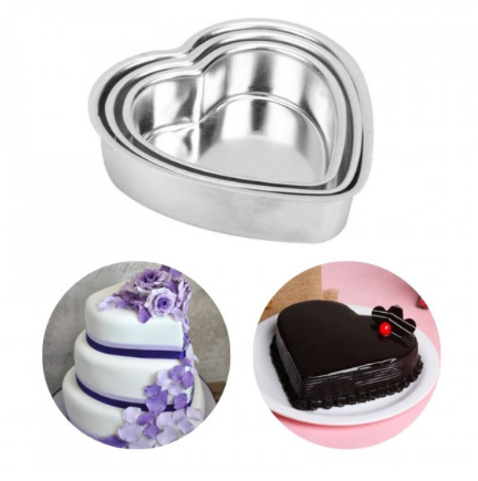 Round Cake Pan/Mould Bakeware Tool (Aluminum) (set of 3 ) - Image 3