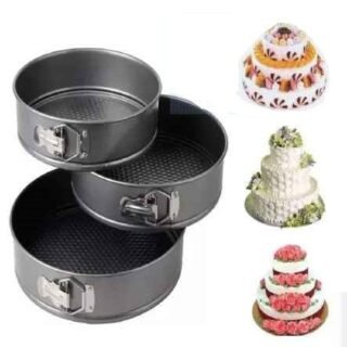 Round Non-Stick Cake Pan Mould Set of 3
