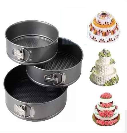 Round Non-Stick Cake Pan Mould Set of 3