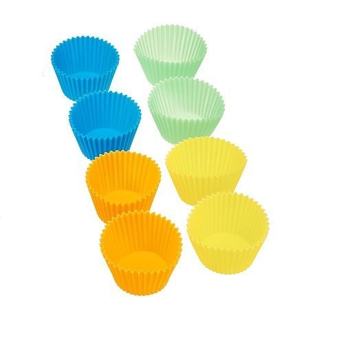 Silicone Small Round Cupcake Mould (Pack Of 8) - Image 3