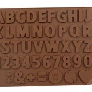 Silicone Chocolate Mould Alphabet and Number Shape For Birthday Cake Decoration(Pack Of 1)