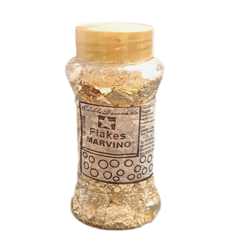 Marvino Gold Flakes For Decorating Cake