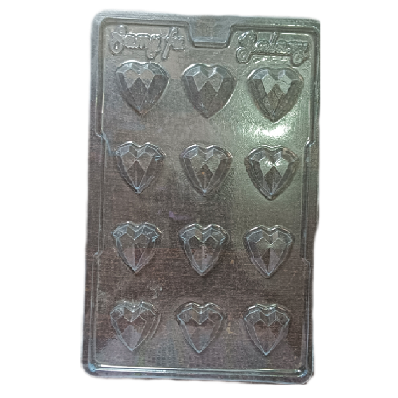 PVC Hearts Chocolate Mould (Pack of 1)