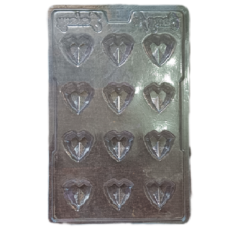 PVC Hearts Chocolate Mould (Pack of 1) - Image 2