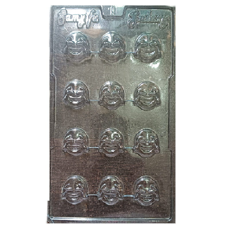 PVC Laughing Smile Chocolate Mould (pack of 1) - Image 2