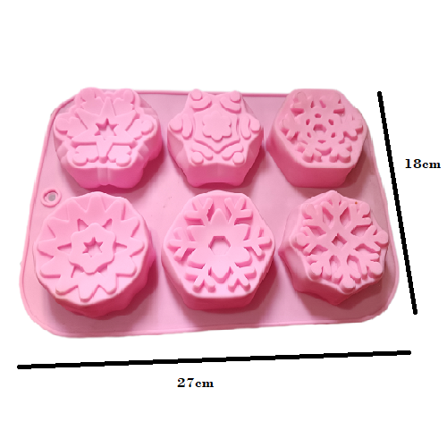 Silicone Flowers Design Cupcake Mould (Pack Of 1) - Image 2