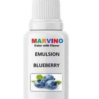Marvino Emulsion 20ml( Blue Berry ) Flavored Color for Cakes ice Creams Pastries .