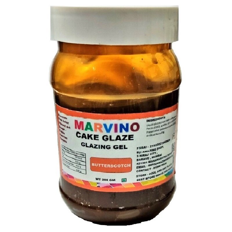 Butterscotch Glaze 200 gm For Cake Decorating.