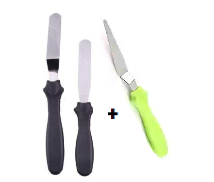 Cake Icing Spatula (Knife Set of 2) for Cake Decoration