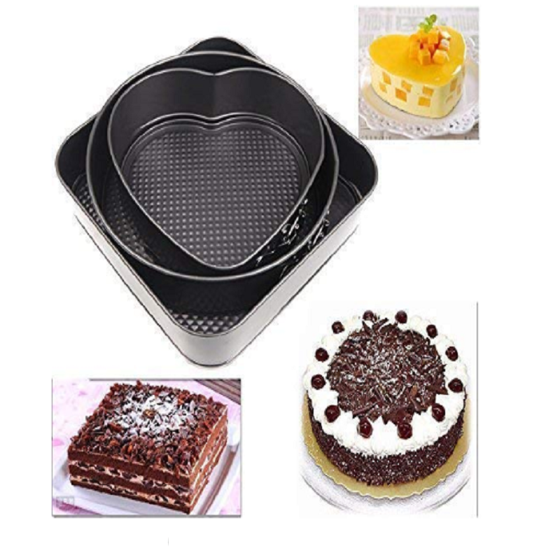 Carbon Steel Cake Mould (Set of 3) - Image 2