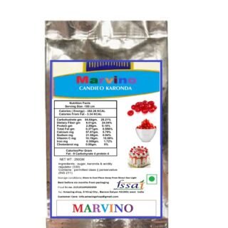 Marvino Karonda Cherry 250 gm For Cake Decoration