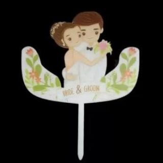 Bride And Groom Cake Topper For Cake