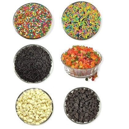 Tutti Frutti | Sprinkles | Choco Chips |MULTIBALLS Choco Chips Combo Pack OF 6(150G)