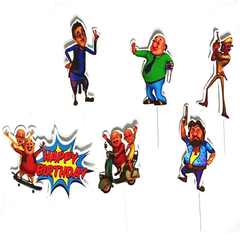 #1 Cartoon Birthday Cake Topper For Kids Birthday Party