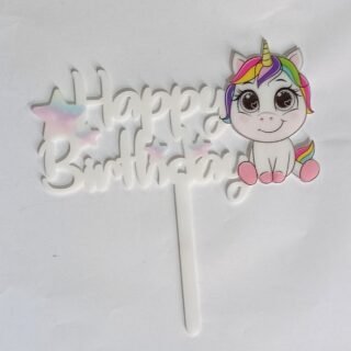 #7 Happy Birthday Cake Topper For Children Birthday Cake