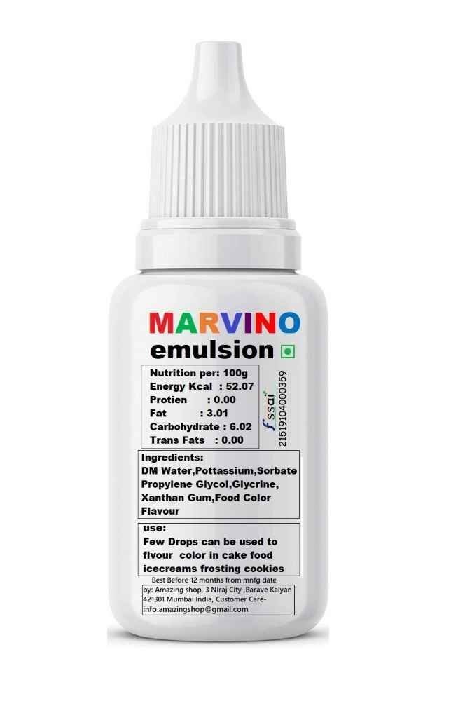 Marvino Emulsion 20ml ( pineapple )Flavored for Cakes ice Creams Pastries - Image 2