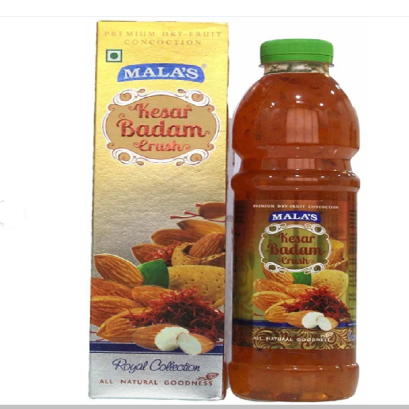 Mala;s kesar badam crush (750ML),