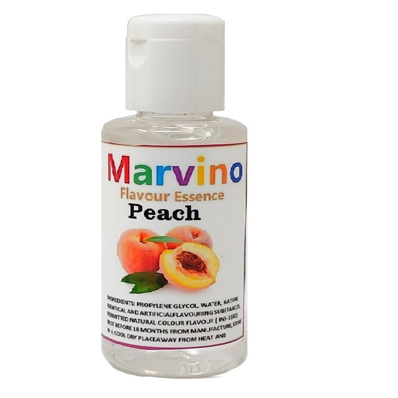 MARVINO PEACH FLAVOUR FOOD ESSENCE 20ML - Image 2