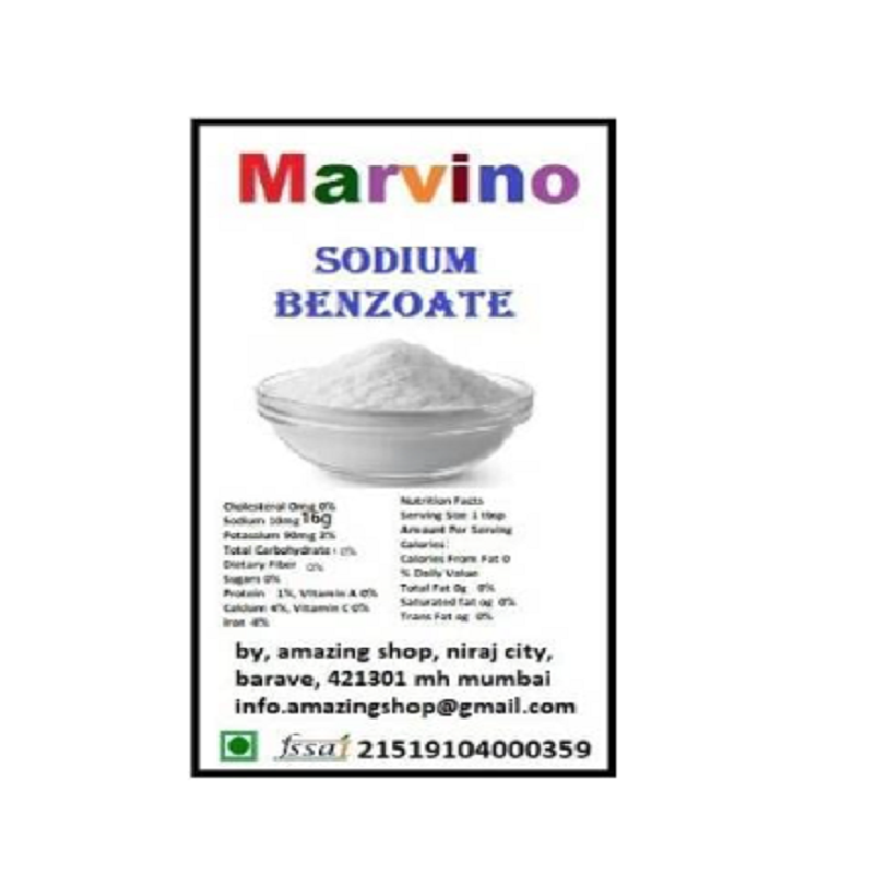 Marvino Sodium Benzoate Powder (60g) - Image 2