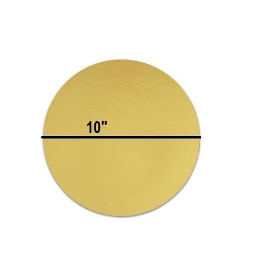 Cake 10 inch Circle Golden Base - Image 2