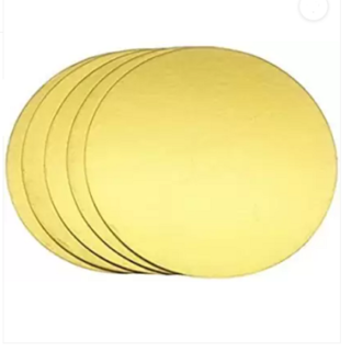 10*10 Gold Cake Boards Rounds, Cake Base, Circle Cardboard, Round Cake Boards Perfect for Cake Decorating (set of 50)