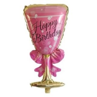 Happy Birthday Glass Foil Ballons Pack Of 1