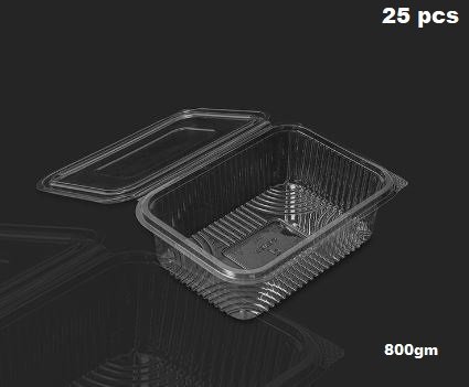 Rectangular Tea cake Plastic Containers Box 800gm (Pack of 25) - Image 4
