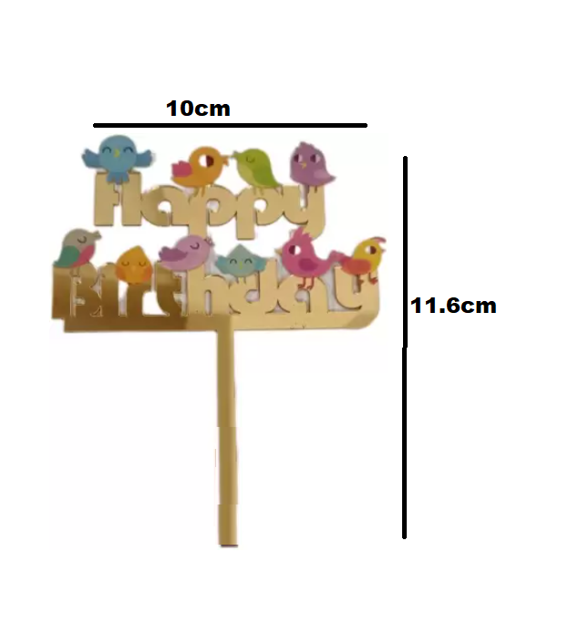 exquisite Bird Design Cake Topper - Image 2