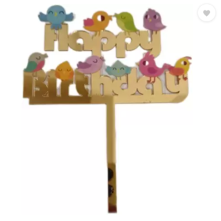 exquisite Bird Design Cake Topper