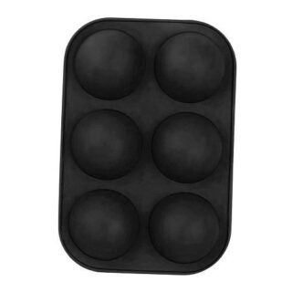 Silicone 6 Round Shapes Chocolate Mould (Pack Of 1)
