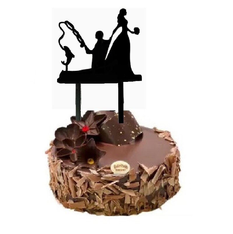 Couple Cake Topper For Cake Decoration Pack Of 1 - Image 3
