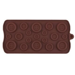 Silicone Button Shapes Chocolate Mould (Pack Of 1)
