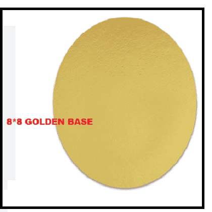 Round Plain 8*8 Cake Board ,cake base ,Cake Server (golden base set of10) - Image 2