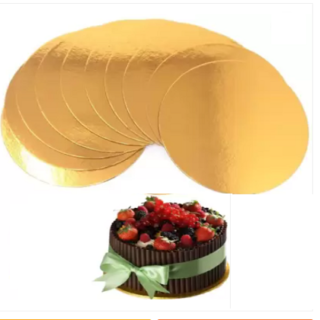 Gold Cake Boards Rounds, Cake Base, Circle Cardboard, Round Cake Boards Perfect for Cake Decorating(10*10 BASE SET OF 25))