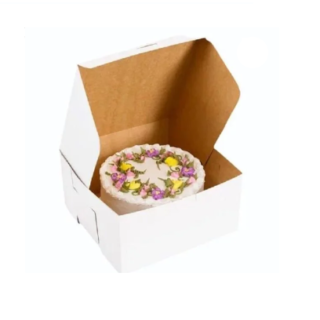 100pcs Cake Packaging Box 7*7*4 for 250g Cake (Random Design)