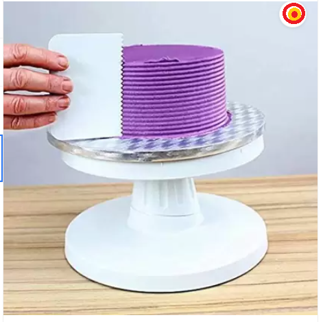 Cake Scraper Tool for Edge Decorating Icing with Different Pattern Baking Comb (Plastic Pack of 4) - Image 2