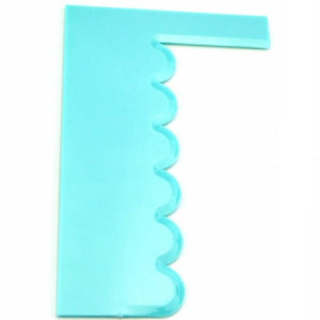 Cake Smoother  L Shape sky color (pack of 1)