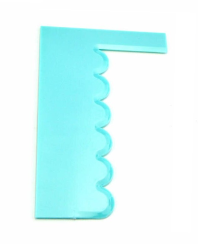 Cake Smoother L Shape sky color (pack of 1)