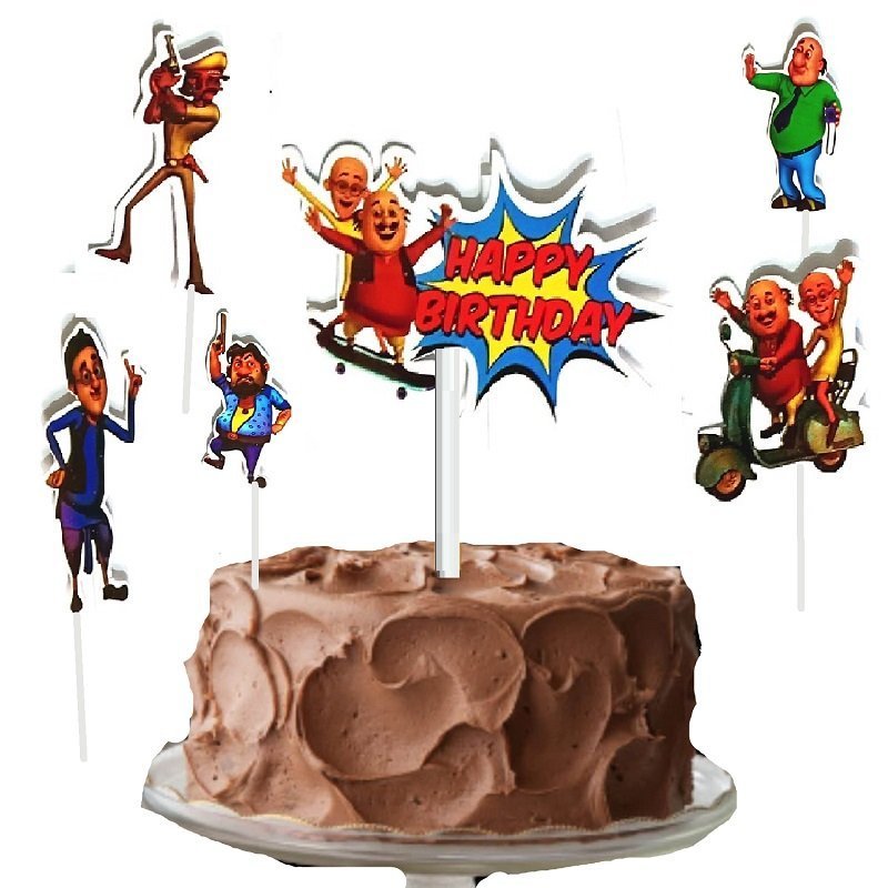 #1 Cartoon Birthday Cake Topper For Kids Birthday Party - Image 2