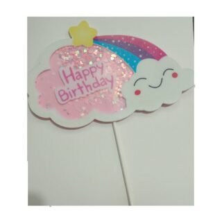 Rainbow cloud Cake Topper