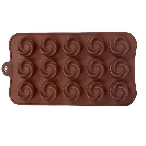 Silicone Rose Shape Chocolate Mould (Pack Of 1) - Image 2