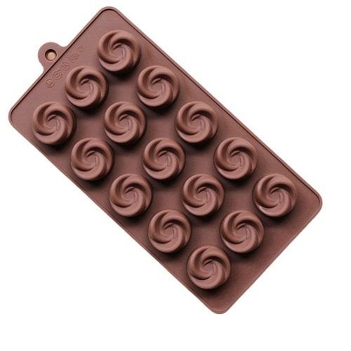 Silicone Rose Shape Chocolate Mould (Pack Of 1)