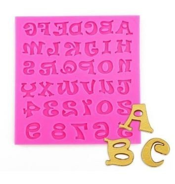 ABCD Letters Fondant Mould (Pack Of 1)