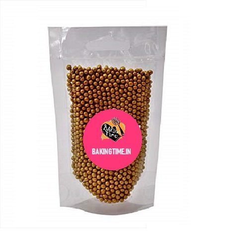 Golden Sprinkles Balls For Cake Decoration