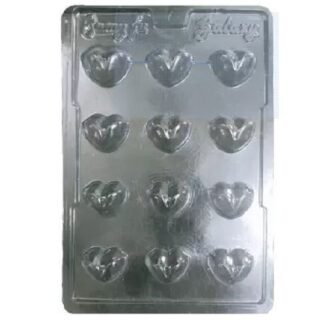 PVC Chocolate Heart Mould 12 (Pack of 1)