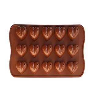 Silicone Heart Shape Chocolate Mould (Pack Of 1)
