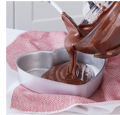 Aluminium Heart Shape Cake Mould And Round Shape Cake Mould (pack of 2)) - Image 3