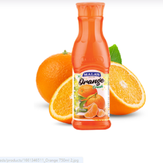 Mala's orange crush 750 ml use for cocktail ,mocktail , toppings, milkshakes